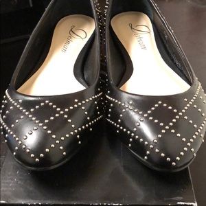 Brand new Delman studded ballet flats